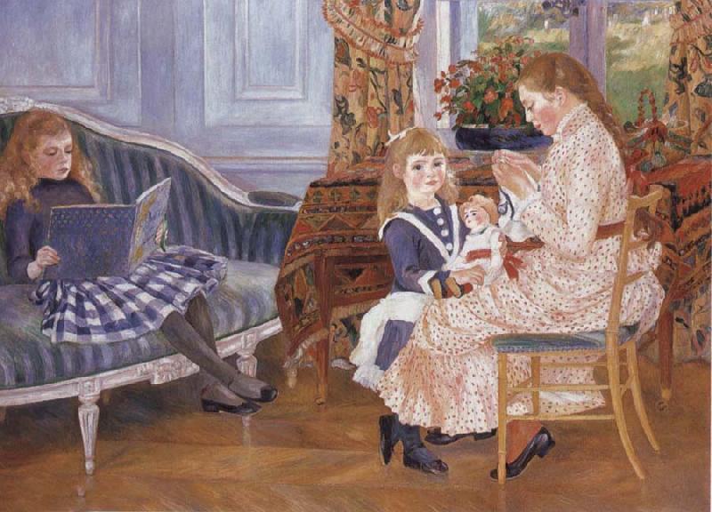 Pierre-Auguste Renoir Children-s Afternoon at Wargemont France oil painting art